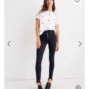Madewell 9" High Rise Button Front Jeans Berkeley